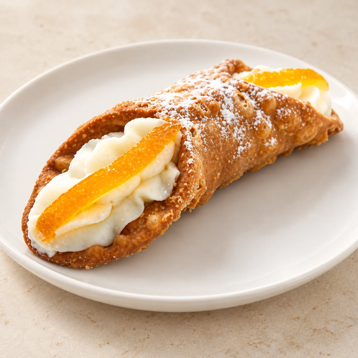 Cannoli — visuel de présentation d’après photo du restaurant