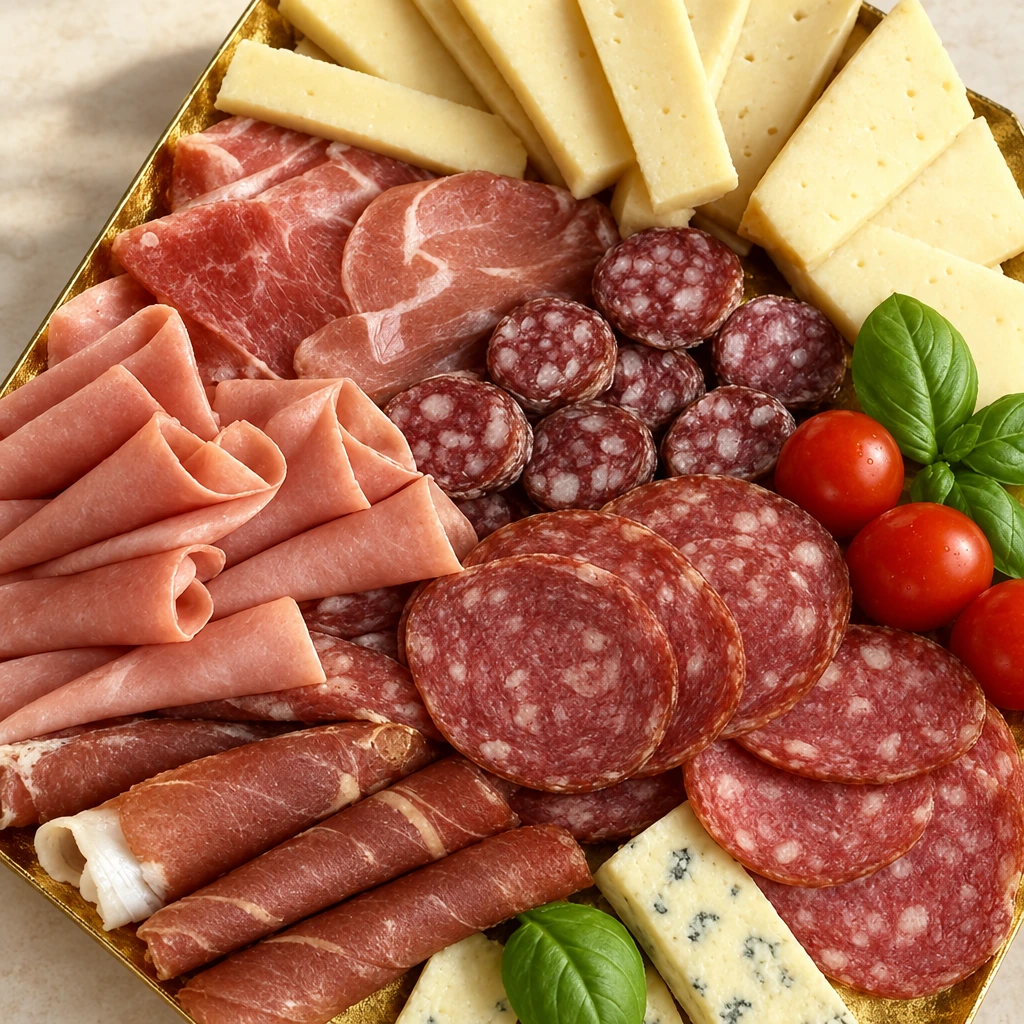 Plateaux de charcuteries et fromages présentés par Cucina Mamma